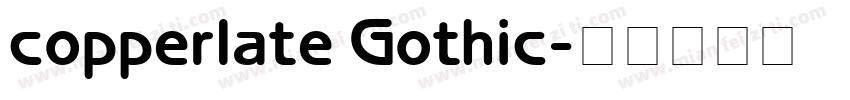 copperlate Gothic字体转换